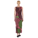 Red and green hypnoses Fitted Maxi Dress View2