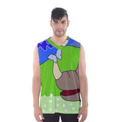 Butterfly And Rhino Men s Basketball Tank Top by Valentinaart