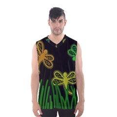 Neon Dragonflies Men s Basketball Tank Top