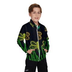 Neon Dragonflies Wind Breaker (kids) by Valentinaart