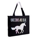 Unicorns are Real Medium Zipper Tote Bag View2