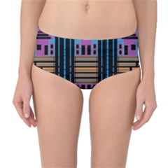 Door Two Door Mid-waist Bikini Bottoms by MRTACPANS