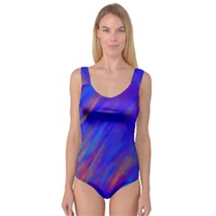 Smudges In Blue Princess Tank Leotard 