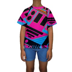 Olool Kid s Short Sleeve Swimwear