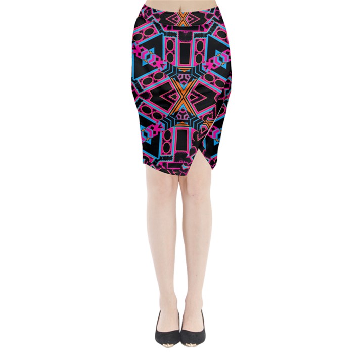 NOD THE HEAD Midi Wrap Pencil Skirt