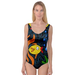 Yellow Fish Princess Tank Leotard 