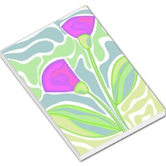 Purple Flowers Large Memo Pads