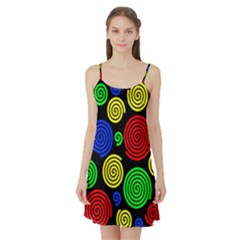 Colorful Hypnoses Satin Night Slip by Valentinaart