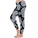 Black and white hypnoses Winter Leggings  View2