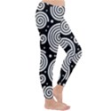 Black and white hypnoses Winter Leggings  View3