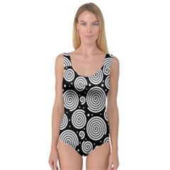 Black And White Hypnoses Princess Tank Leotard 