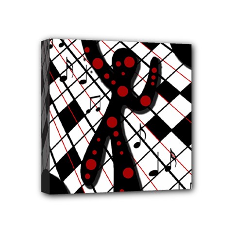 On The Dance Floor  Mini Canvas 4  X 4  by Valentinaart