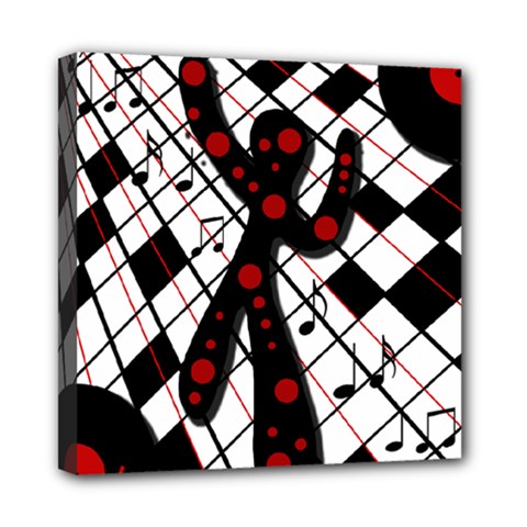 On The Dance Floor  Mini Canvas 8  X 8  by Valentinaart