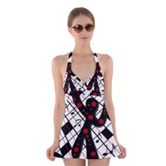 On The Dance Floor  Halter Swimsuit Dress