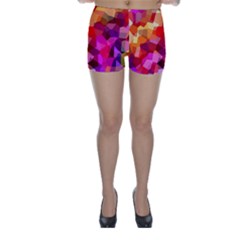 Geometric Fall Pattern Skinny Shorts by DanaeStudio