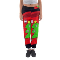 Christmas Sock Women s Jogger Sweatpants by Valentinaart