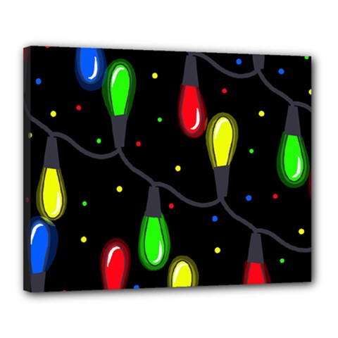 Christmas Light Canvas 20  X 16  by Valentinaart