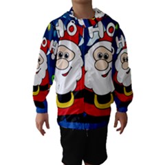 Santa Claus  Hooded Wind Breaker (kids) by Valentinaart