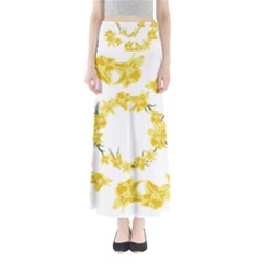 Daffodils Illustration  Maxi Skirts