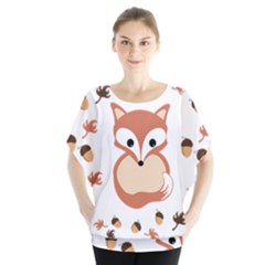 Fox In Autumn Blouse