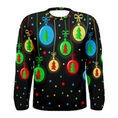 Christmas Balls Men s Long Sleeve Tee by Valentinaart