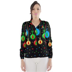 Christmas Balls Wind Breaker (women) by Valentinaart