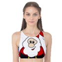 Santa Claus pattern - transparent Tank Bikini Top View1