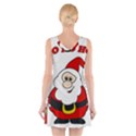 Santa Claus pattern - transparent V-Neck Sleeveless Skater Dress View2