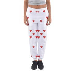 Cute Hearts Motif Pattern Women s Jogger Sweatpants