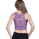 Paradise Of Wonderful Flowers In Eden Racer Back Crop Top View2