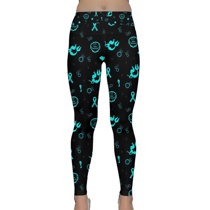 POTS Mermaid Print Yoga Leggings 