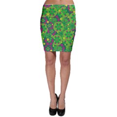 Christmas Decor - Green Bodycon Skirt by Valentinaart