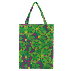 Christmas Decor - Green Classic Tote Bag by Valentinaart