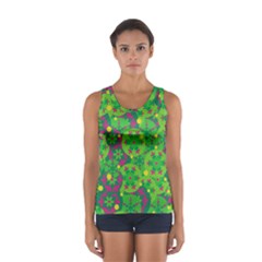 Christmas Decor - Green Women s Sport Tank Top  by Valentinaart