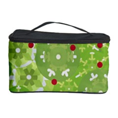 Green Christmas Decor Cosmetic Storage Case by Valentinaart