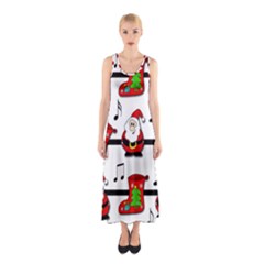 Christmas Song Sleeveless Maxi Dress by Valentinaart