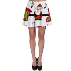 Christmas Song Skater Skirt by Valentinaart