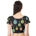 Christmas balls - pastel Short Sleeve Crop Top (Tight Fit) View2