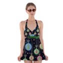 Christmas balls - pastel Halter Swimsuit Dress View1