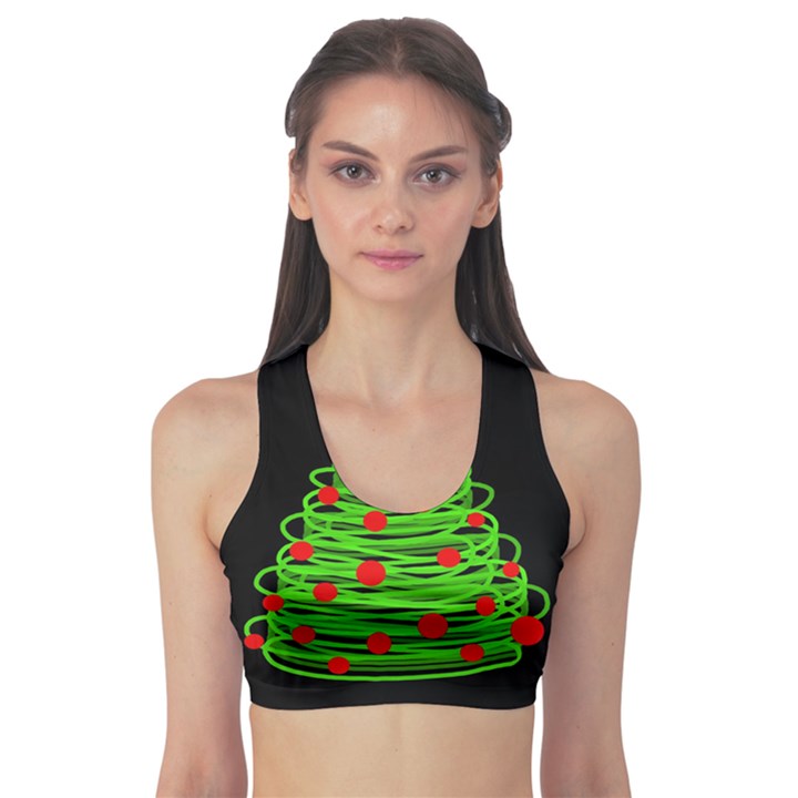 Christmas tree Sports Bra