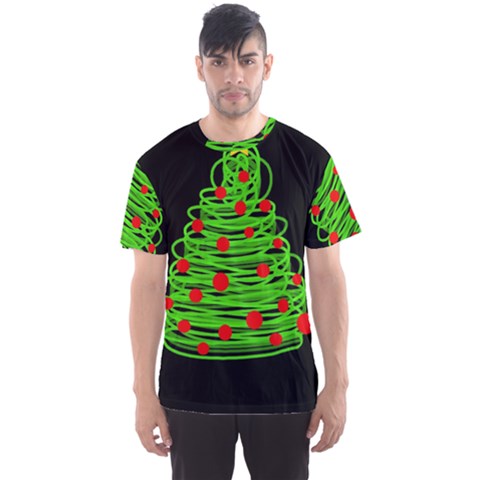 Christmas Tree Men s Sport Mesh Tee by Valentinaart