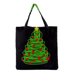 Christmas Tree Grocery Tote Bag by Valentinaart