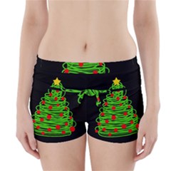 Christmas Tree Boyleg Bikini Wrap Bottoms by Valentinaart