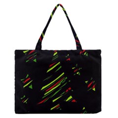 Abstract Christmas Tree Medium Zipper Tote Bag