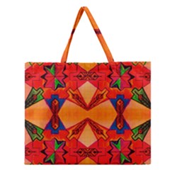 Zazar Queen Zipper Large Tote Bag by MRTACPANS