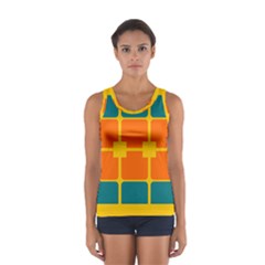 Squares And Rectangles                                                                                                Women s Sport Tank Top