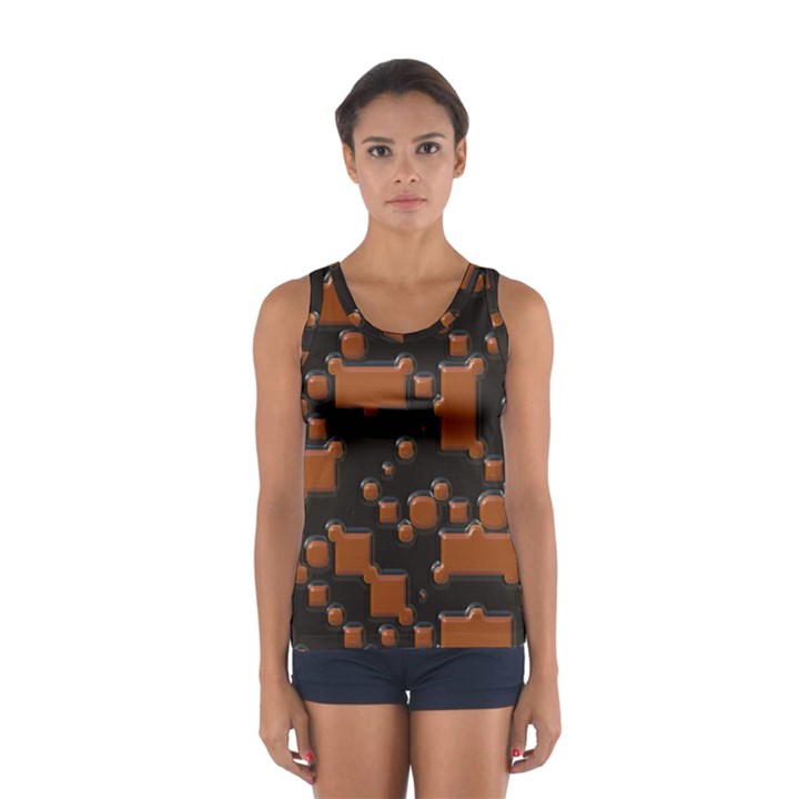 Brown pieces                                                                                                  Women s Sport Tank Top