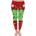 Christmas pattern - green and red Winter Leggings  View1