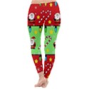 Christmas pattern - green and red Winter Leggings  View4