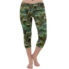 Peacocks Are The Best Capri Yoga Leggings